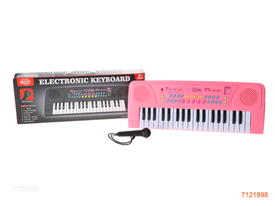 37KEY ELECTRIC KEYBOAR W/MICRPHONE W/O 4*AA BATTERIES