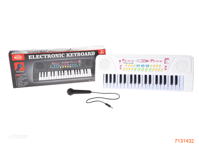 37KEY ELECTRIC KEYBOARD W/MICROPHONE W/O 4*AA BATTERIES