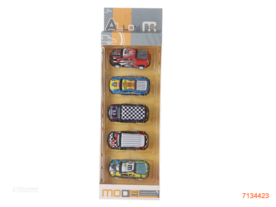 PULL BACK DIE-CAST CAR 5PCS