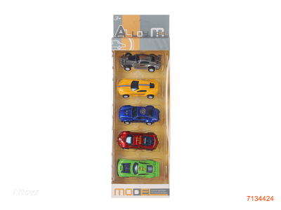 PULL BACK DIE-CAST CAR 5PCS