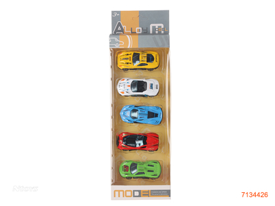 FREE WHEEL DIE-CAST CAR 5PCS