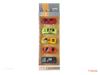 PULL BACK DIE-CAST CAR 5PCS