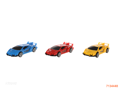 FREE WHEEL CAR 3COLOURS