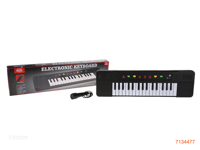 32KEY ELECTRIC KEYBOARD W/MICROPHONE/MUSIC,W/O 4*AA BATTERIES