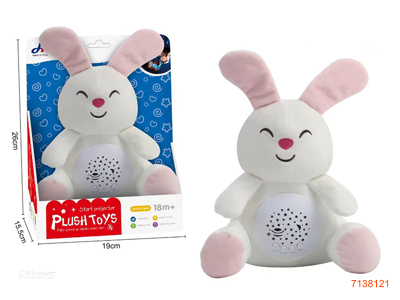 PLUSH RABBIT W/PROJECTION/MUSIC W/O 2*AA BATTERIES