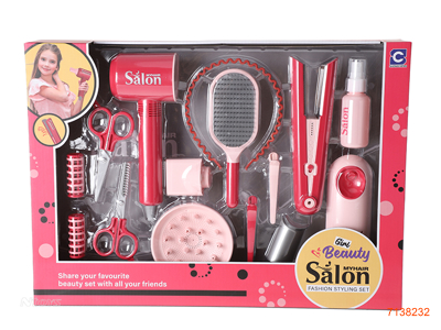 BEAUTY SET W/LIGHT/SOUND W/O 2*AAA+3*AAA BATTERIES