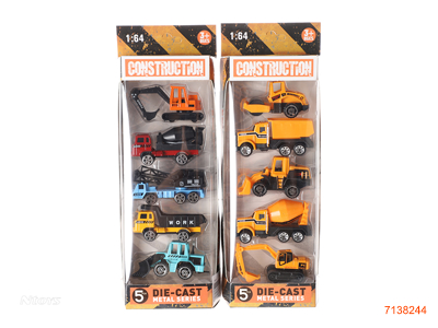 1:64 FREE WHEEL DIE-CAST CAR 5PCS 2ASTD