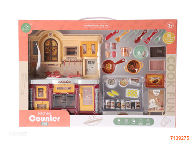 COOKING SET W/LIGHT/SOUND W/O 3*AA BATTERIES