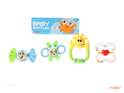 BABY RATTLE 4PCS