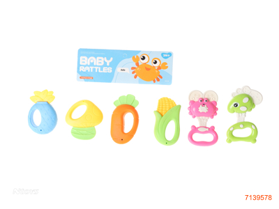 BABY RATTLE 6PCS