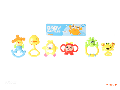 BABY RATTLE 6PCS