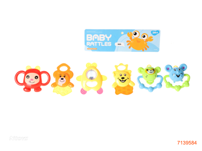 BABY RATTLE 6PCS