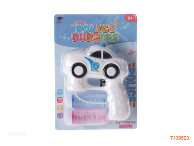 B/O BUBBLE GUN W/2*50ML BUBBLE WATER/LIGHT/MUSIC W/O 3*AA BATTERIES 2COLOURS