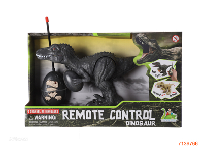 27MHZ R/C DINOSAUR W/LIGHT/SOUND W/O 2*AAA BATTERIES IN DINOSAUR/2*AA BATTERIES IN CONTROLLER