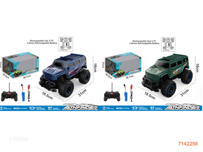 27MHZ 1:14 4CHANNELS R/C CAR W/3.7V 1200MAH BATTERY PACK/USB CABLE W/O 2*AA BATTERIES IN CONTROLLER 2COLOURS