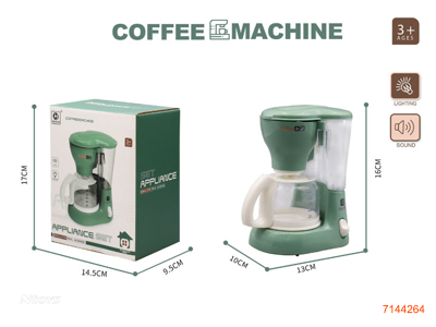 COFFEE MACHINE W/LIGHT/SOUND W/O 3*AA BATTERIES