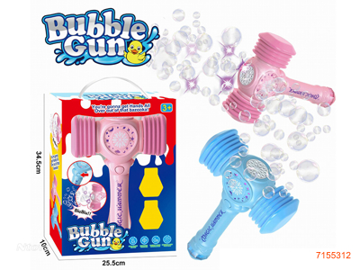 BUBBLE TOYS W/LIGHT/2*50ML BUBBLE WATER W/O 4*AA BATTERIES 2COLOURS