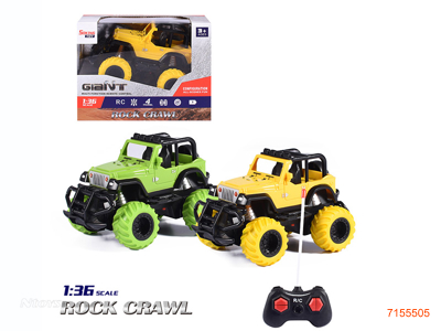 1:36 4CHANNEL R/C CAR W/O 2*AA BATTERIES IN CAR/2*AA BATTERIES IN CONTROLLER.2COLOURS