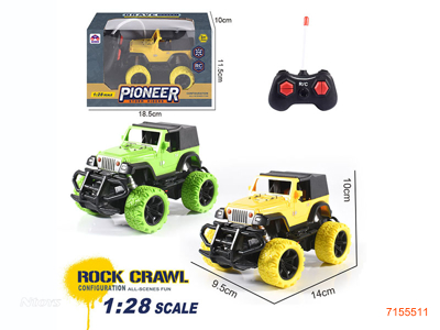 1:28 4CHANNEL R/C CAR W/O 2*AA BATTERIES IN CAR/2*AA BATTERIES IN CONTROLLER.2COLOURS
