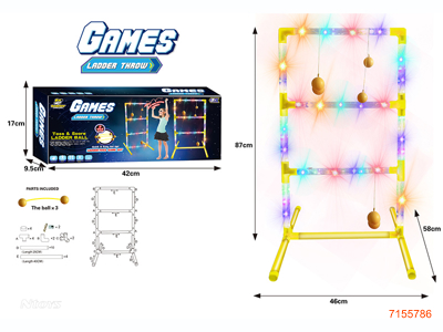 LADDER THROW GAME W/LIGHT/2*CR2032 BATTERIES