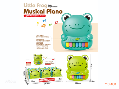 CARTOON ORGAN W/LIGHT/MUSIC W/O 2*AA BATTERIES PER PCS 12PCS/DISPLAY BOX 2COLOURS