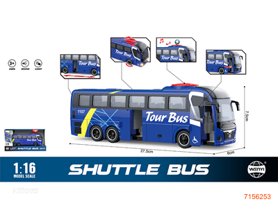 1:16 F/P BUS W/LIGHT/SOUND/3*AG13 BATTERIES