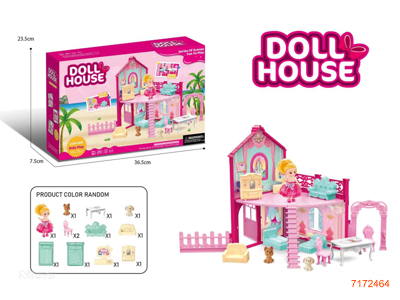 FOLD PRINCESS HOUSE SET W/3