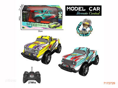 27MHZ 1:20 4CHANNELS R/C CAR W/LIGHT W/O 3*AA BATTERIES IN CAR, 2*AA BATTERIES IN CONTROLLER