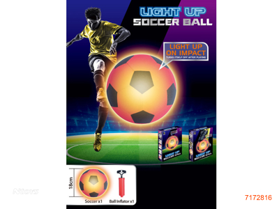 FOOTBALL SET W/LIGHT/3*AG13 BATTERIES