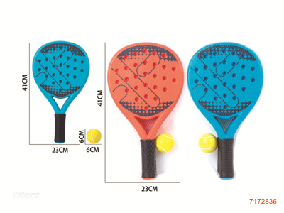 RACKETS W/1PCS BALL  2COLOURS