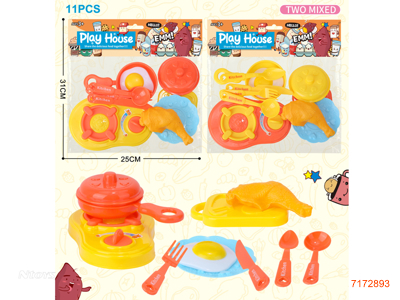 KITCHEN SET 11PCS 2COLOURS