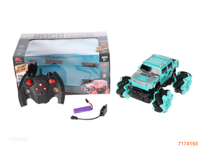 2.4G 1:18 8CHANNELS R/C CAR W/3.7V BATTERY PACK IN CAR/USB CABLE W/O 2*AA BATTERIES IN CONTROLLER 2COLOURS