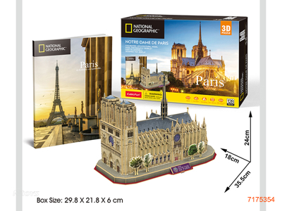 3D PUZZLE-NOTRE DAME DE PARIS 128PCS