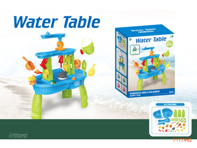 SAND & WATER TABLE WITH B/O FISH SET W/O 3*AA BATTERIES