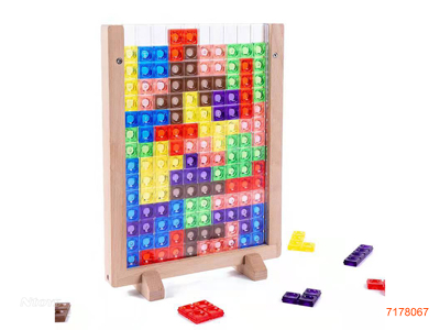 WOODEN INTELLIGENT GAME SET-TERTIS